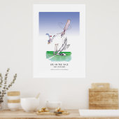 Auge auf Kugel, hölzernes Plakat (Küche)