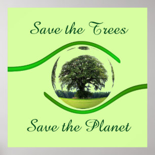 Auge auf Ökologie Poster