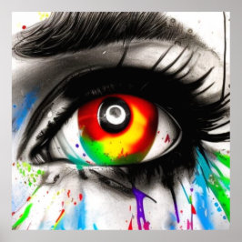 AUGE! Auffälliges Bild. Poster