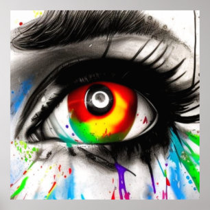 AUGE! Auffälliges Bild. Poster