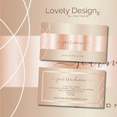 Auge auffangen Rose Gold Effekt Design Beruflich Visitenkarte