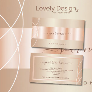 Auge auffangen Rose Gold Effekt Design Beruflich Visitenkarte