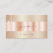 Auge auffangen Rose Gold Effekt Design Beruflich Visitenkarte (Vorderseite)