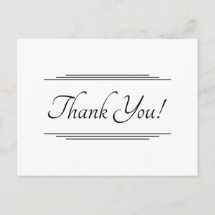 Auge auffängt "Danke!" Postkarte