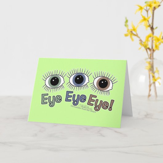 Auge Augen Auge! Karte (Gelbe Blume)