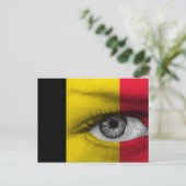 Auge Belgiens Postkarte (Stehend Vorderseite)