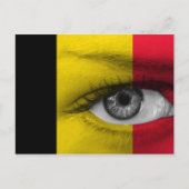 Auge Belgiens Postkarte (Vorderseite)