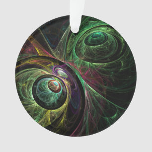 Auge bis Augen Abstrakter Kunstakrylkreislauf Ornament