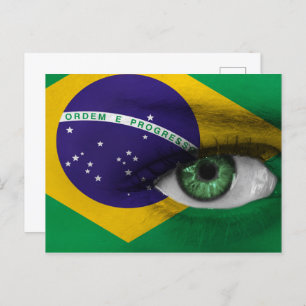 Auge Brasiliens Postkarte