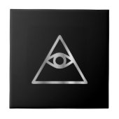 Auge Cao Dai religiöser Ikone Providence Fliese (Vorderseite)