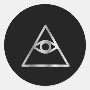 Auge Cao Dai religiöser Ikone Providence Runder Aufkleber