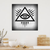 AUGE DER BEWERTUNG ALTES SYMBOL POSTER (Küche)