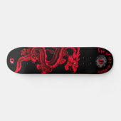Auge der Drachenmarke Rot und Schwarz Dd Skateboard (Horizontal)