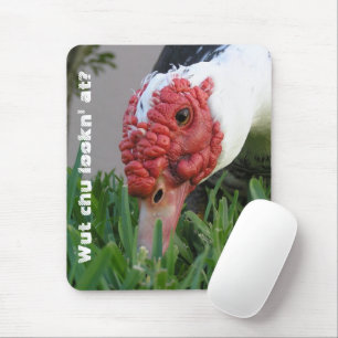 Auge der Enten-Nahaufnahme-Fotografie Mousepad