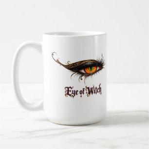Auge der Halloween-Hexe Glamouröses gothisches Aug Kaffeetasse