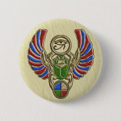 Auge der Horus Scarabäus-Knöpfe Button (Vorderseite)