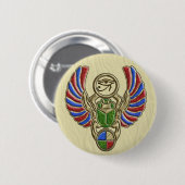 Auge der Horus Scarabäus-Knöpfe Button (Vorne & Hinten)