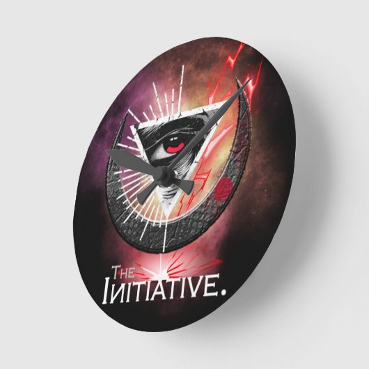 Auge der Initiative kosmische Grundlagen Runde Wanduhr (Winkel)