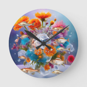 Auge der Natur Runde Wanduhr
