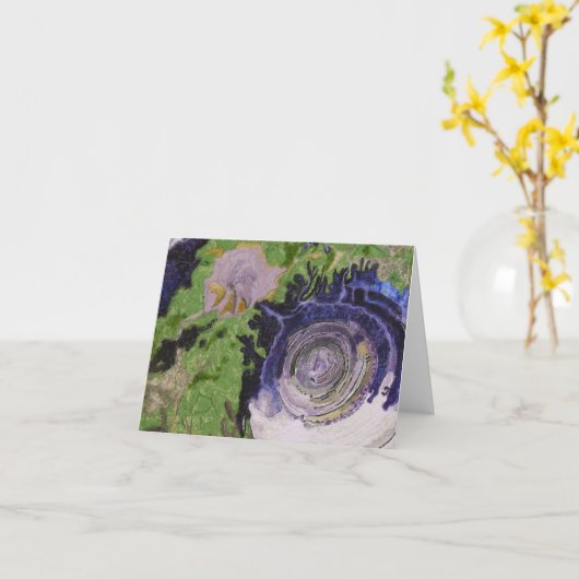 Auge der Sahara Karte (Gelbe Blume)