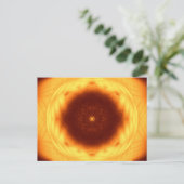 Auge der Sonne Mandala Postkarte (Stehend Vorderseite)