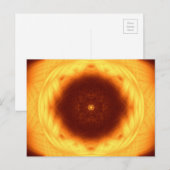 Auge der Sonne Mandala Postkarte (Vorne/Hinten)