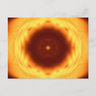 Auge der Sonne Mandala Postkarte