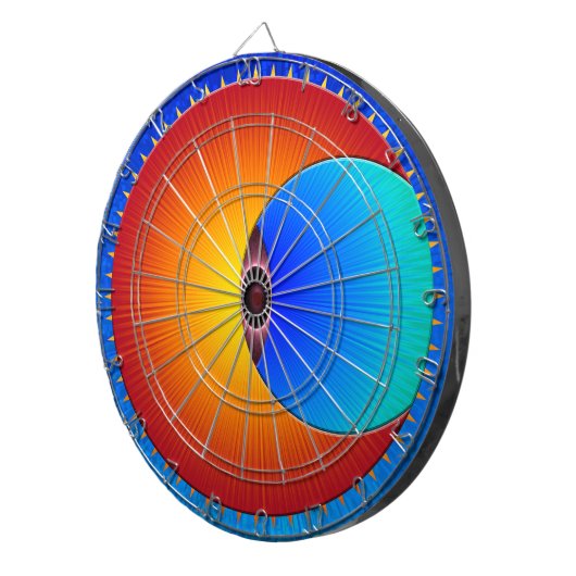 Auge der Sonnenblende Dartscheibe (Vorderseite rechts)