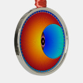 Auge der Sonnencreme Silbernes Ornament (Rechts)