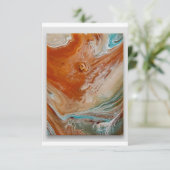 Auge der Soßenkarte Dankeskarte (Stehend Vorderseite)