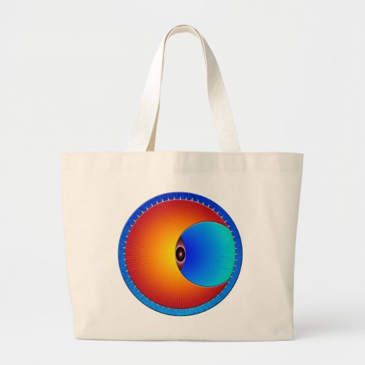 Auge der Sun Jumbo-Tasche Jumbo Stoffbeutel (Vorne)