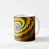 Auge der Tiger-Fraktal-Tasse Kaffeetasse (VorderseiteRechts)