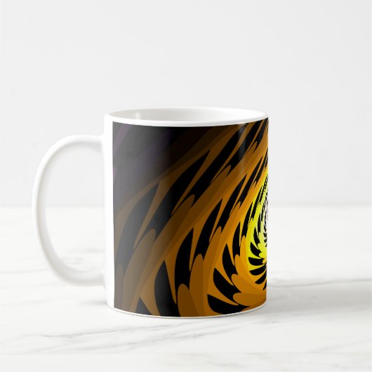 Auge der Tiger-Fraktal-Tasse Kaffeetasse (Links)