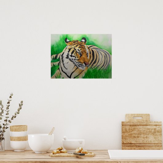 Auge der Tigress Poster (Küche)