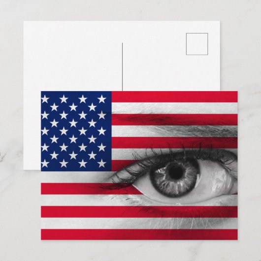 Auge der USA Postkarte (Vorne/Hinten)