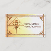 Auge der visitenkarte (Rückseite)