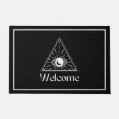 Auge der Vorsehung Doormat Fußmatte (Vorderseite)