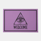 Auge der Vorsehung Doormat Fußmatte (Vorderseite)