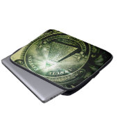 "Auge der Vorsehung" Geld Pyramide Laptopschutzhülle (Vorne Knopf)