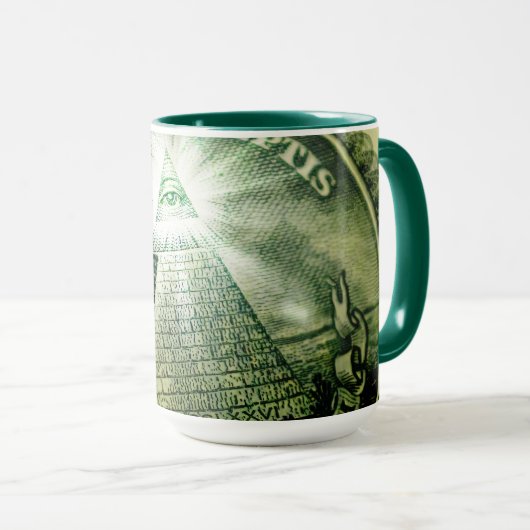 "Auge der Vorsehung" Geld Pyramide Tasse (VorderseiteRechts)