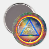 Auge der Vorsehung Magnet (Vorderseite/Rückseite)