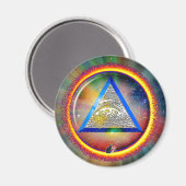 Auge der Vorsehung Magnet (Vorderseite/Rückseite)