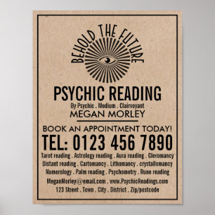 Auge der Vorsehung, psychische Leserwerbung Poster