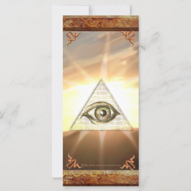 Auge der Vorsehung Sonnenbrist-Rackcard (Vorderseite)