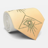 Auge der Vorsehung Sunburst Krawatte (Gerollt)