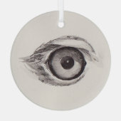 Auge des Adlers – Gaze Kollektion Ornament Aus Glas (Rückseite)