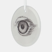 Auge des Adlers – Gaze Kollektion Ornament Aus Glas (Vorderseite links)