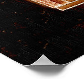 Auge des alten ägyptischen Prophezeiungssymbols Poster (Ecke)