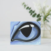 Auge des Baby Blue Postkarte (Stehend Vorderseite)