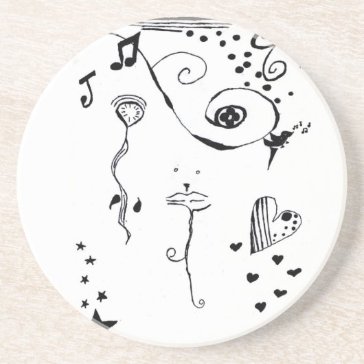 Auge des Betrachters Getränkeuntersetzer (Vorne)